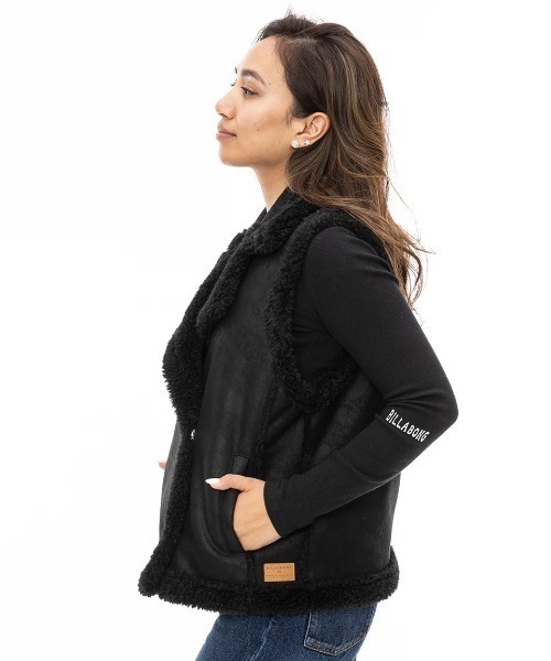 ベスト ジレ BILLABONG レディース SUEDE MOUTON BOA VES ベスト/ビラボンボアベスト レディース BILLABONG ベスト ジレ レディース SUEDE MOUTON BOA VES ベスト