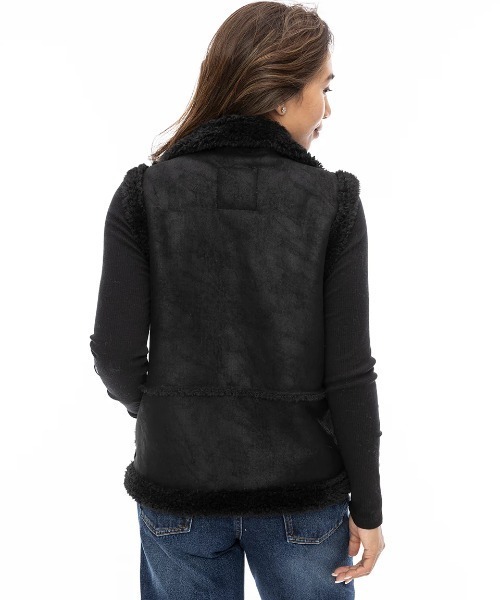BILLABONG ベスト ジレ レディース SUEDE MOUTON BOA VES ベスト