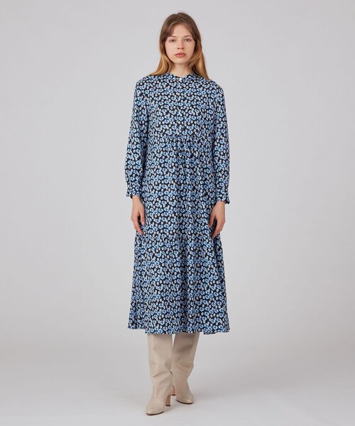 ♥くみかえる【LANVIN スポーツ】 フラワープリント ワンピース 38 フラワープリントドレス | LANVIN COLLECTION (Women)/ランバン