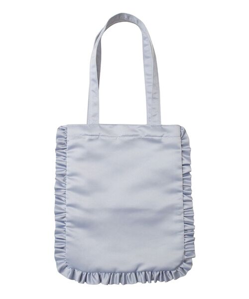Maison de FLEUR トートバッグ EC限定フリルサテントートバッグ