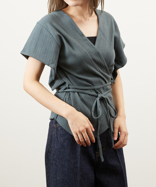 tシャツ JANESMITH ジェーンスミス / CACHECOEUR VEST カシュクールベストトップス / 9SCT-#930L レディース
