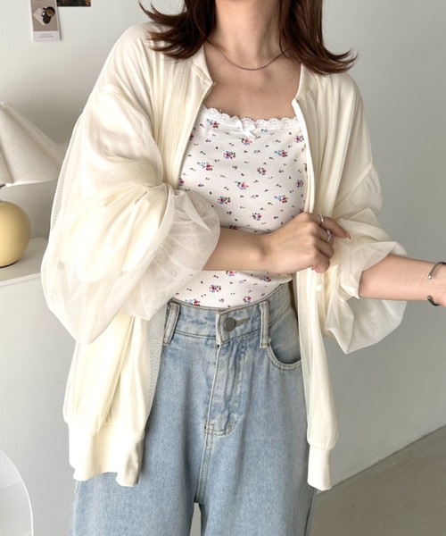 CLEA ブルゾン アウター チュールレイヤードブルゾン レディース