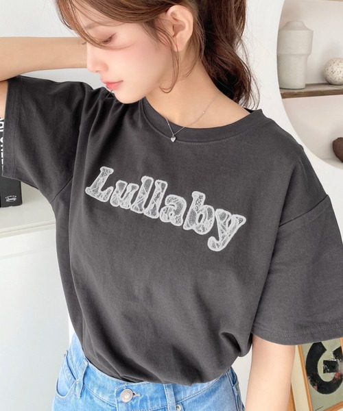 M レディース　ロゴ　半袖Tシャツ　レア　美品　キラキラ lucky887905_1.jpg