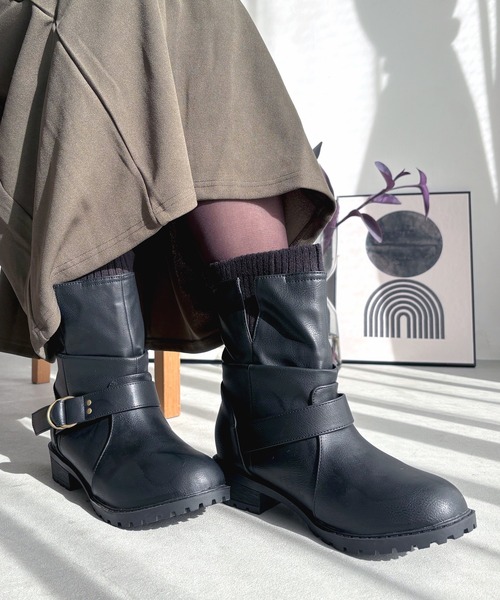 LUGG NAGG（ラグナグ） ブーツ 「防水生地」2WAYニットエンジニア