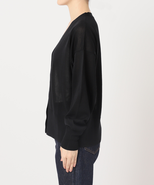journal standard l黒ニットカーディガン journal standard L'essage カーディガン シャーリーカーン