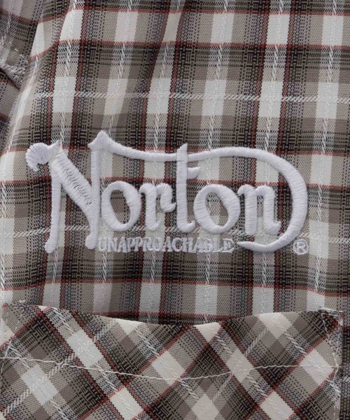 シャツ 「Norton」ドビーチェックシャツ メンズ レディース | ノートン | 05