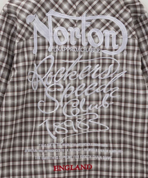 シャツ 「Norton」ドビーチェックシャツ メンズ レディース | ノートン | 04