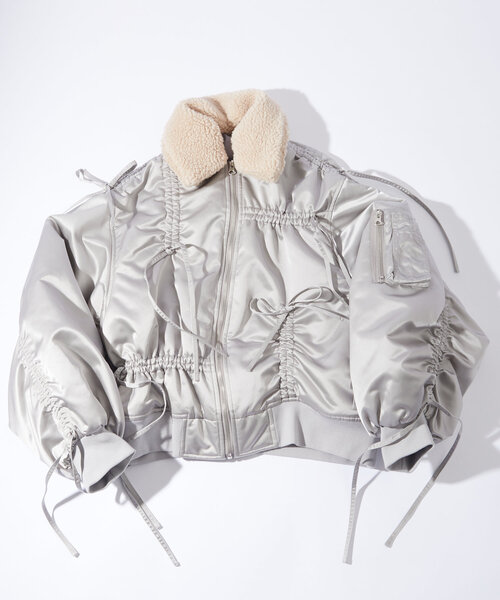 Six M ジャケット MA-1 「Six M/シックスエム」ドロスト衿ボアMA-1 