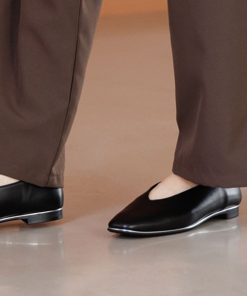 HIMIKO パンプス 「Made in Japan」「HIMIKO」メタルラインVカット