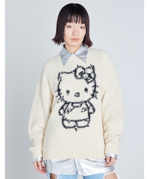 トップス HELLO KITTY little sunny bite knit top RS】【HELLO KITTY x little sunny bite】knit top