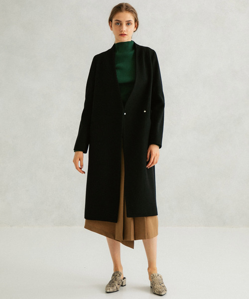 UNITED TOKYO（ユナイテッドトウキョウ） ノーカラーコート 1 ブラック