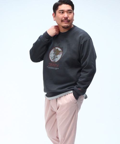 専用 トムとジェリー トムジェリ ポロスウェット グレーと