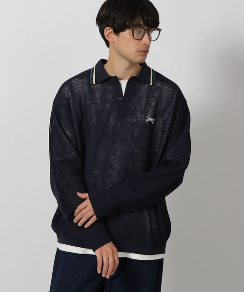 セーター ニット メッシュワンポイントポロニット / 284371 メンズ | LAKOLE | 15