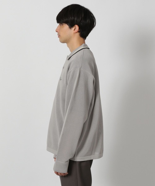 セーター ニット メッシュワンポイントポロニット / 284371 メンズ | LAKOLE | 17