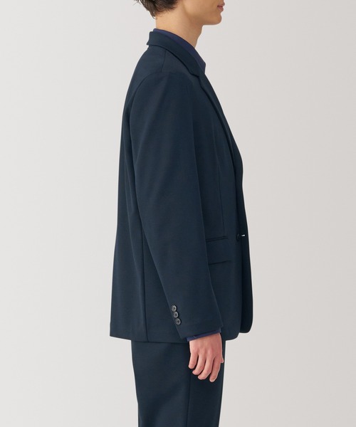 無印良品（MUJI） コート ジャケット 紳士 ストレッチ ジャージー