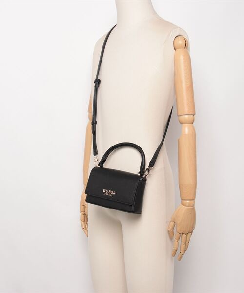 【GUESS ゲス】Fedana ラウンドミニトップショルダーバッグ GUESS ショルダーバッグ バッグ FEDANA Mini Top Handle Flap