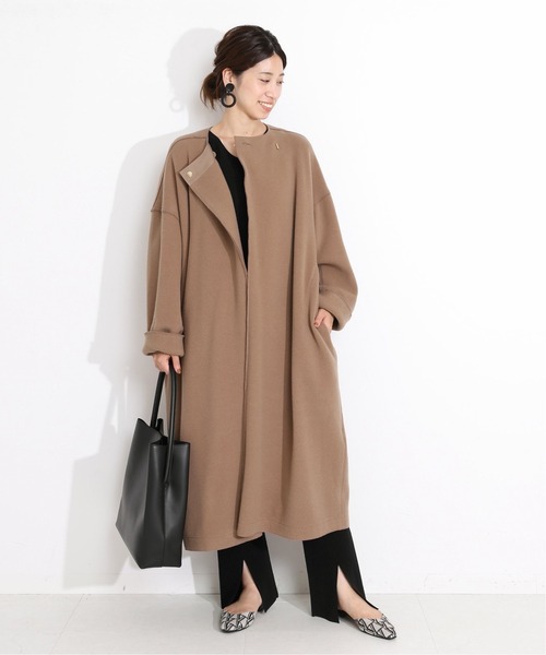 VERMEIL par iena（ヴェルメイユパーイエナ） ノーカラーコート 38