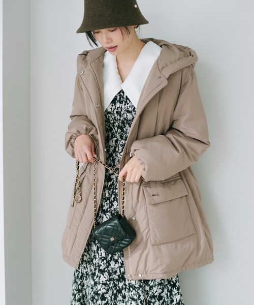 SNIDEL（スナイデル） ダウンジャケット 1 モカ レディース : ZOZOTOWN