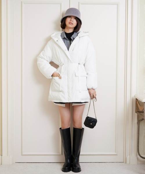 SNIDEL（スナイデル） ダウンジャケット 1 モカ レディース : ZOZOTOWN