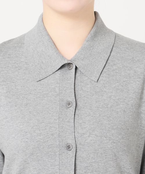 Plage Collar Knit カーディガン グレー プラージュ Plage Collar Knit カーディガン （グレー