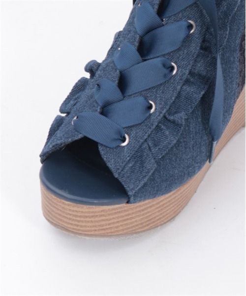 axes femme サンダル レースアップブーサン レディース
