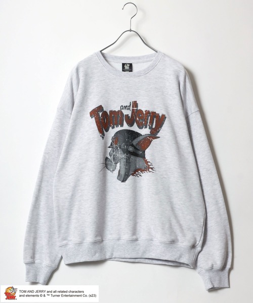 [TOM&JERRY] тренировочный cut and sewn M пепел серый женский 