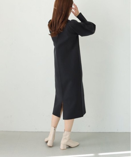 「PREFERIR」 ニットワンピース MEDIUM ブラック レディース_画像5