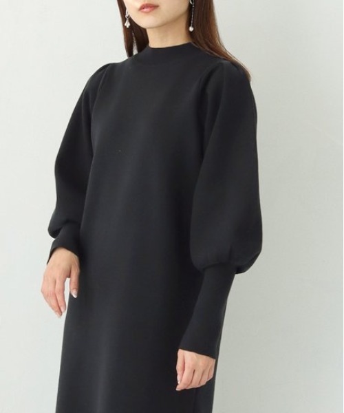 「PREFERIR」 ニットワンピース MEDIUM ブラック レディース_画像7