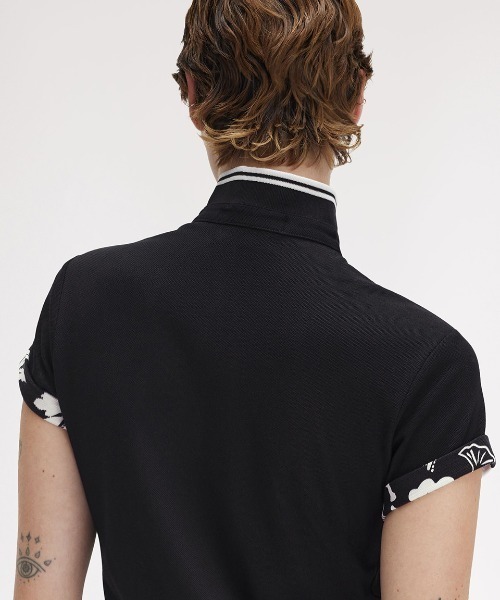 FRED PERRY AMY WINEHOUSEノースリーブワンピース FRED PERRY ワンピース Amy Winehouse Printed Trim Pique Dress