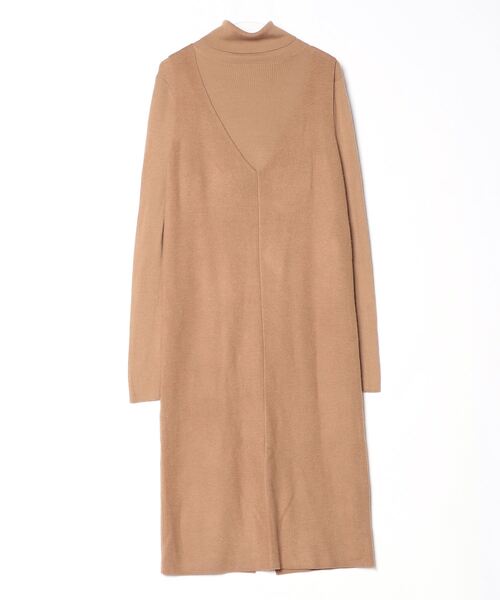 新品未使用Mila Owen Mila Owen（ミラオーウェン） ニットワンピース 0 ブラウン レディース