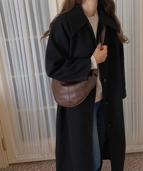 「LAUIR」 ステンカラーコート LARGE アイボリー レディース_画像2