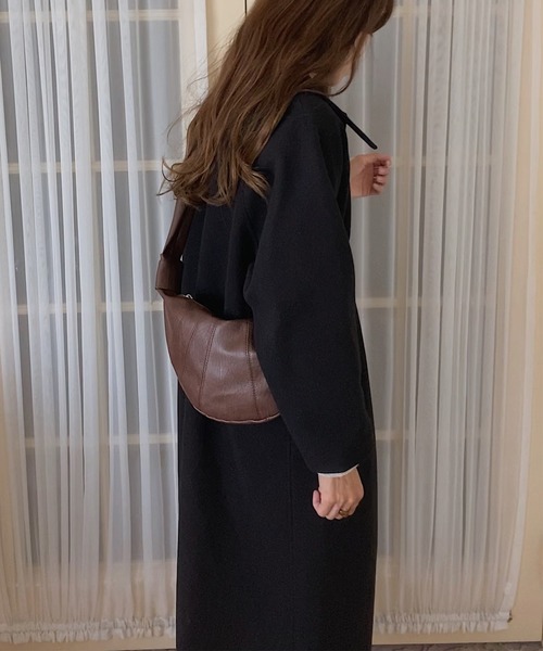 「LAUIR」 ステンカラーコート LARGE アイボリー レディース_画像3