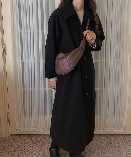 「LAUIR」 ステンカラーコート LARGE アイボリー レディース_画像4