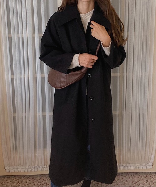 「LAUIR」 ステンカラーコート LARGE アイボリー レディース_画像5