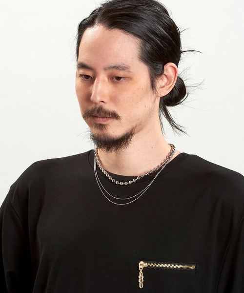 関税送料込 Palm Angels ロゴ刻印 ボールチェーン ネックレス 関税送料込 Palm Angels ロゴ刻印 ボールチェーン ネックレス