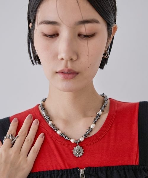 JEANASIS ネックレス タンスイパールチャームネックレス/414121