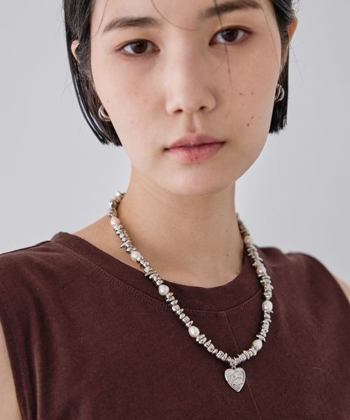CHANEL ヴィンテージチャーム ブラックパール ネックレス ピアスセット org.jpg