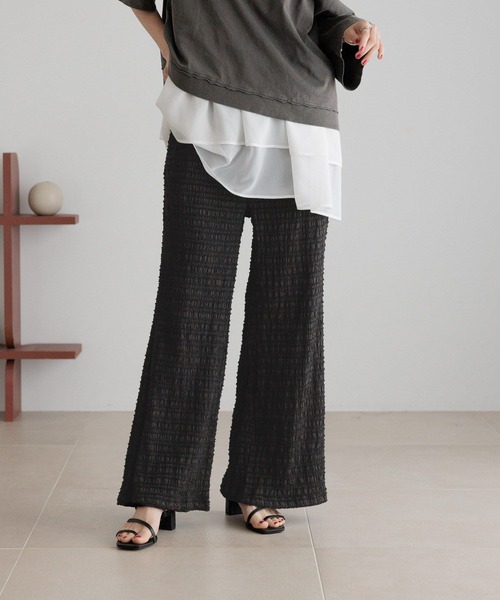 ミニシャーリングフレアパンツ 451869 LOWRYS FARM パンツ ミニシャーリングフレアパンツ 451869