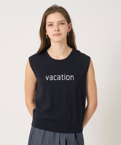 ニット セーター VACATION ロゴ プルオーバー レディース