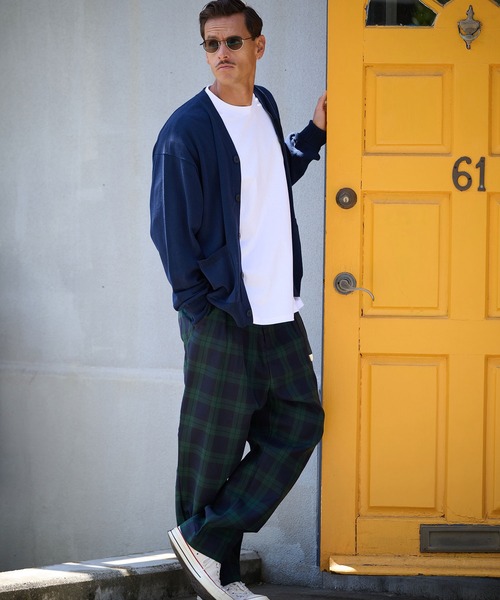 THEOREM パンツ mp13720- Routine Plaid Pattern Pants チェック柄