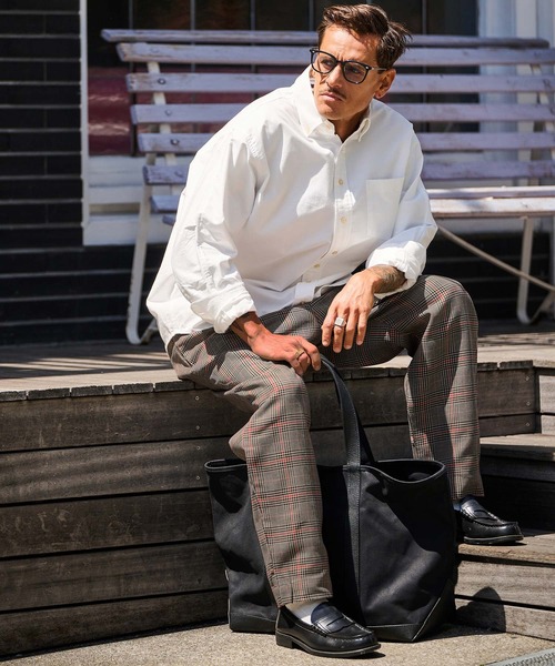 THEOREM パンツ mp13720- Routine Plaid Pattern Pants チェック柄