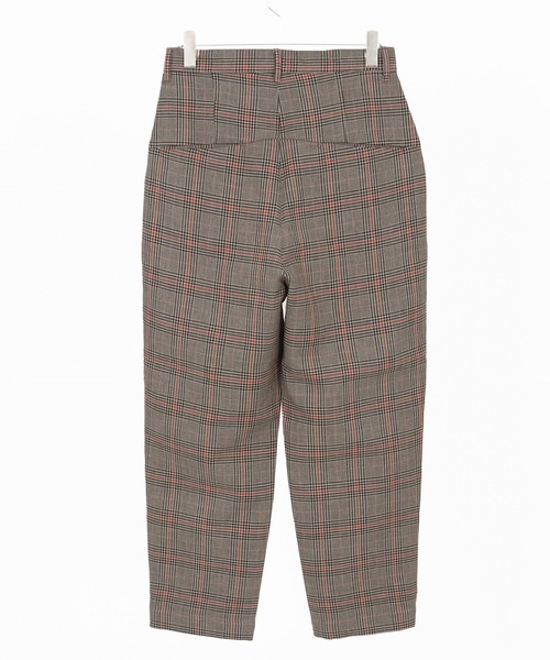 THEOREM ワイドパンツ パンツ mp13720- Routine Plaid Pattern Pants