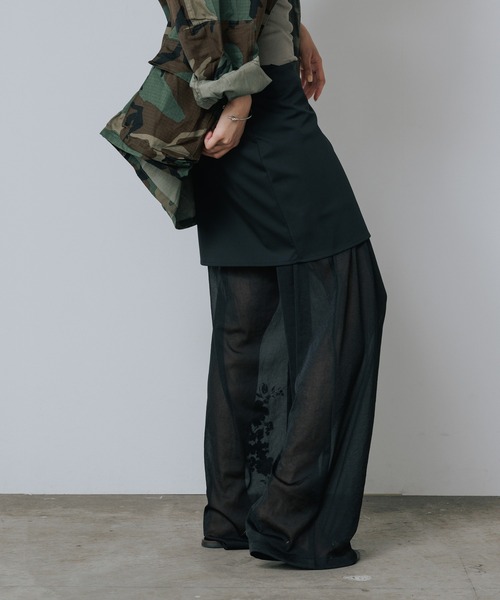 ルシェルブルーパンツ LE CIEL BLEU パンツ BLEU/ルシェルブルー Sheer Relax Pant w