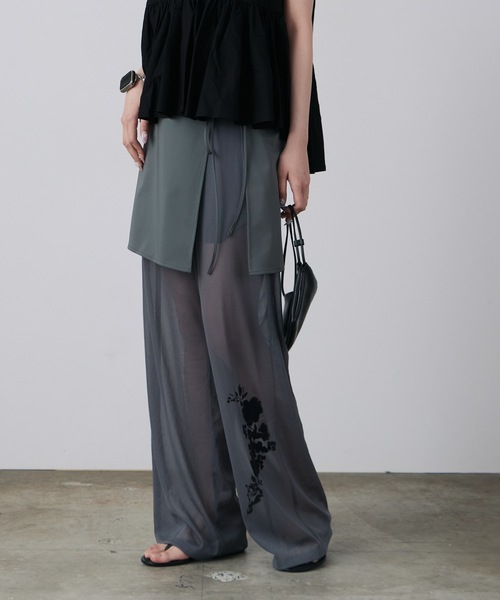 その他 LE-CIEL LE CIEL BLEU パンツ BLEU/ルシェルブルー Sheer Relax Pant w