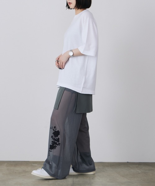 ルシェルブルーパンツ LE CIEL BLEU パンツ BLEU/ルシェルブルー Sheer Relax Pant w