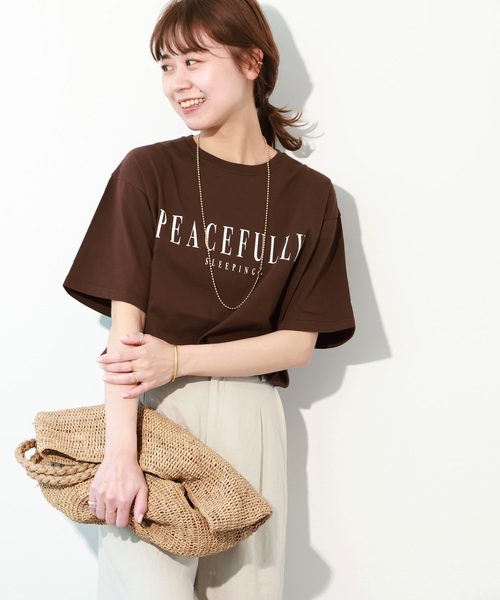 「JOURNAL STANDARD relume」 半袖Tシャツ FREE ブラウン レディース