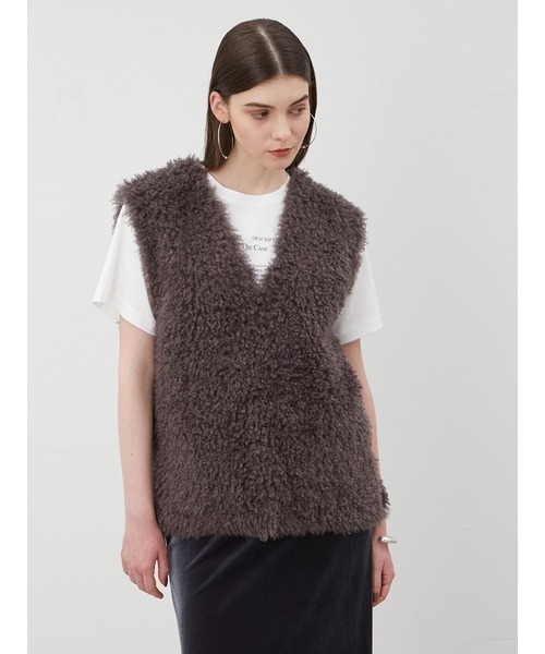 「MIESROHE」 ノースリーブブラウス ONE SIZE グレー レディース