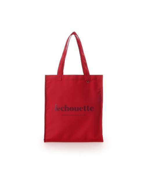 レッド トートバッグ 約40cm x 約30cm & chouette（アンドシュエット） トートバッグ 「推し事バッグ」＆C