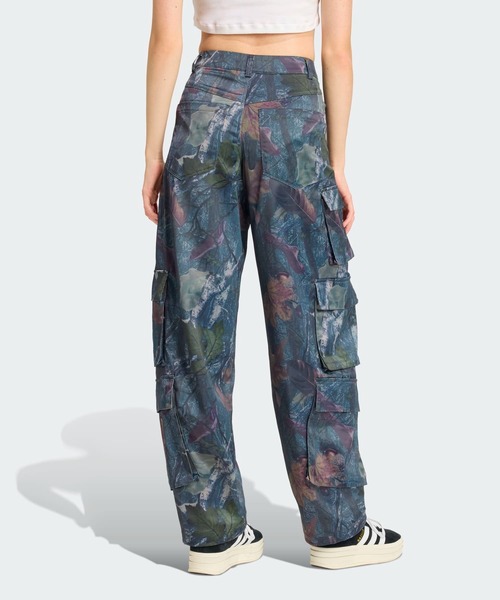 adidas originals デニムカーゴパンツ 男女兼用 グレー ブラウン セール】Adilenium シーズン 2 カーゴパンツ（ジェンダー