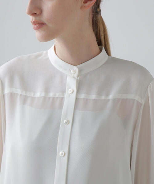 ADORE（アドーア） ブラウス シャツ ソフトシフォンジョーゼット